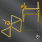 Square Geometry Earrings – 925 Sterling Silver Studs for Modern Looks