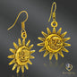 “Asymmetry of Light: Vintage Sun & Moon” Earrings Hooks