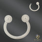 316L Surgical Steel Plain 3mm Screw Ball Horseshoe