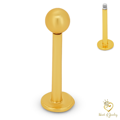 316L Surgical Steel Plain 3mm Screw Ball Labret-Monroe