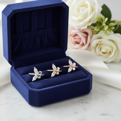 Brass Butterfly Hoops Piercing - Nose Hoop 18g Thickness