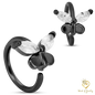 Brass Butterfly Hoops Piercing - Nose Hoop 18g Thickness