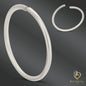 316L Surgical Steel Plain Seamless Nose Hoop Twist to Open 21g Thickness
