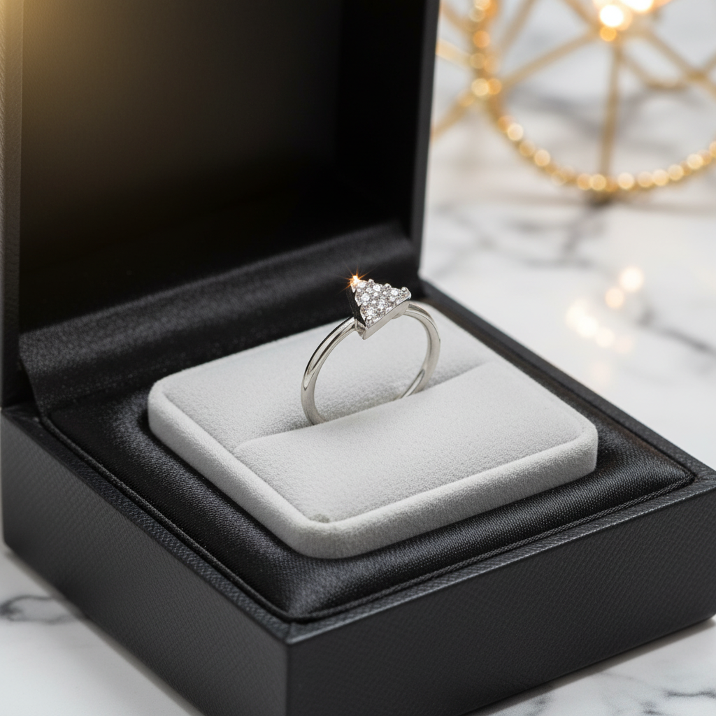 Micro CNC Machine Set CZ Triangle Top Bendable Nose/Cartilage Hoop Rings