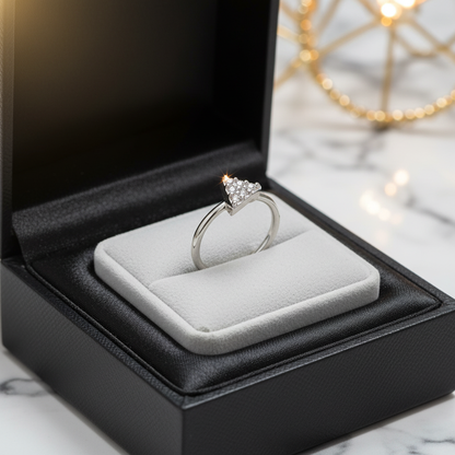 Micro CNC Machine Set CZ Triangle Top Bendable Nose/Cartilage Hoop Rings