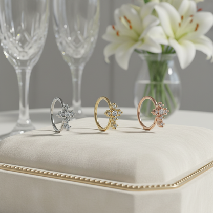 Cross Prong Set, 20g Thickness 8mm Inside Diameter Bendable Hoops Piercing Surgical Steel