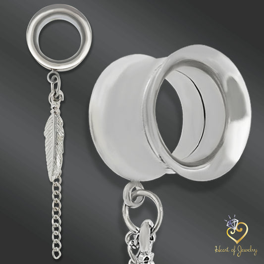 316L Stainless Leaf Drops – Plug-Friendly Statement