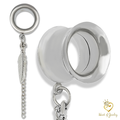 316L Stainless Leaf Drops – Plug-Friendly Statement