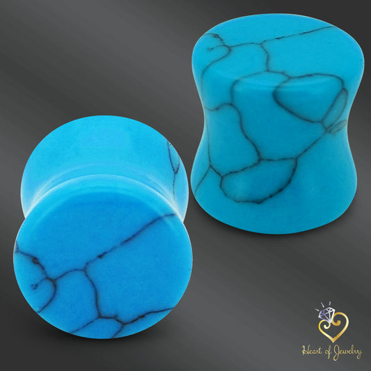 “Bluefire” – Turquoise Gauges That Speak in Color and Courage