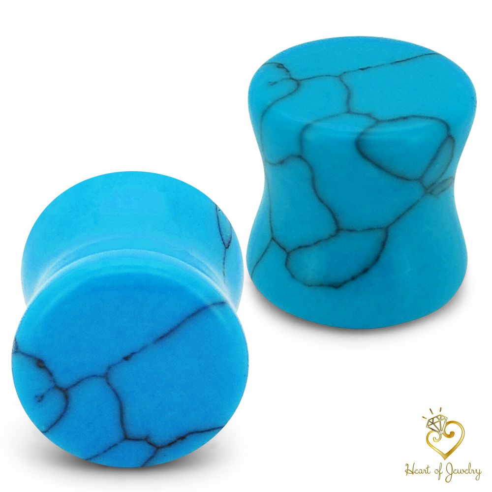 “Bluefire” – Turquoise Gauges That Speak in Color and Courage