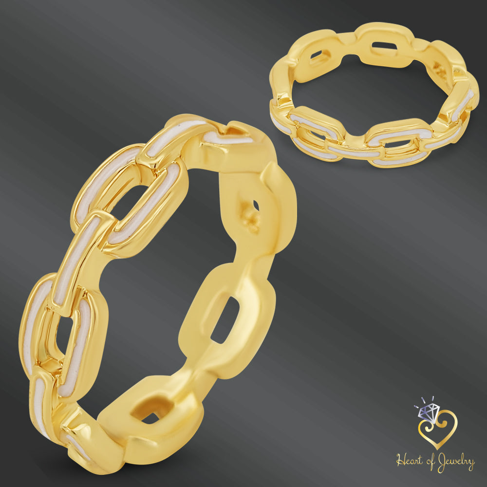 Trendy Korean Designer Copper Chain Finger Rings – Fashion Jewelry